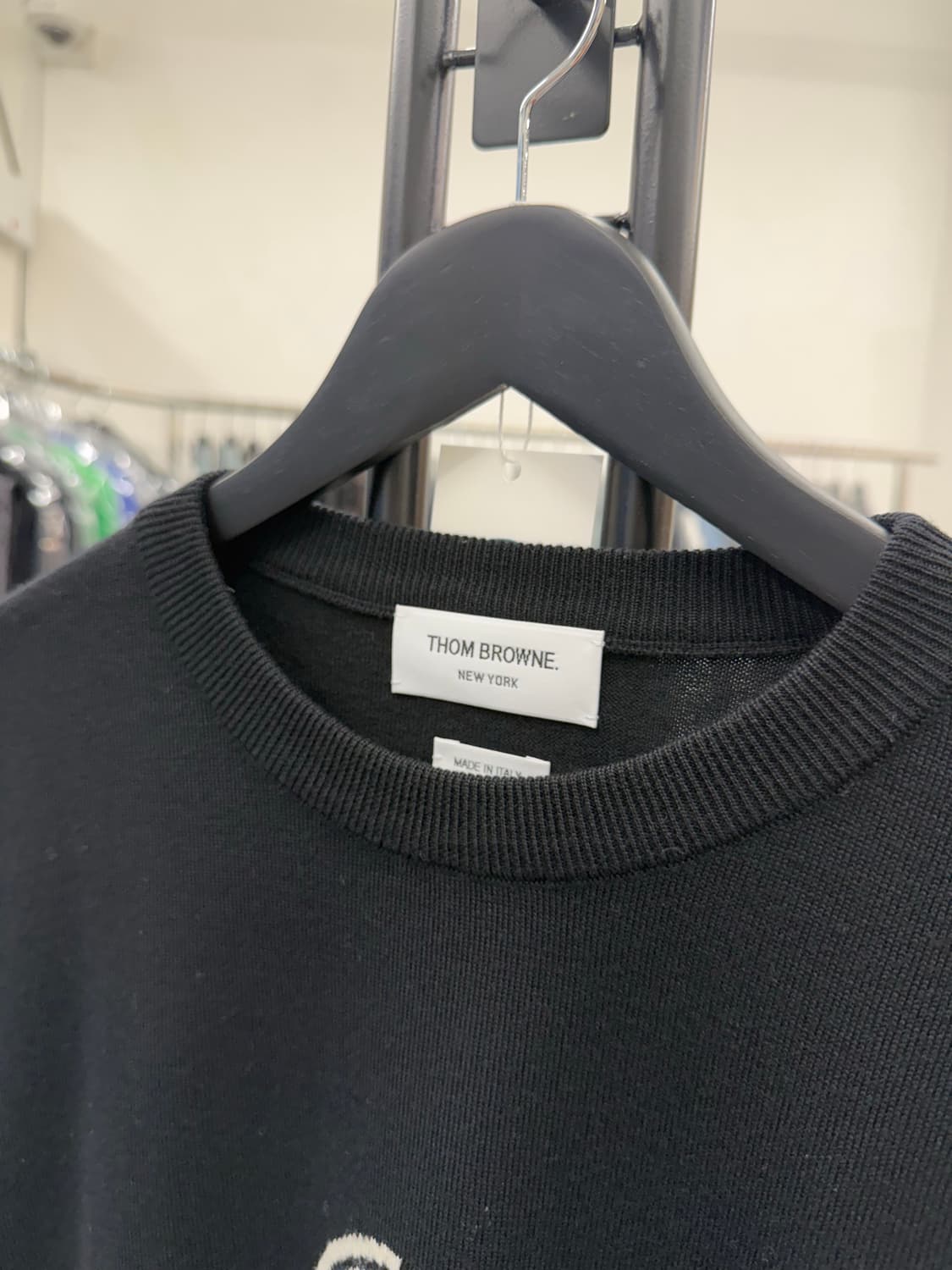 [4] 톰브라운 미스터 톰 아이콘 인타르시아 니트 상품이미지4