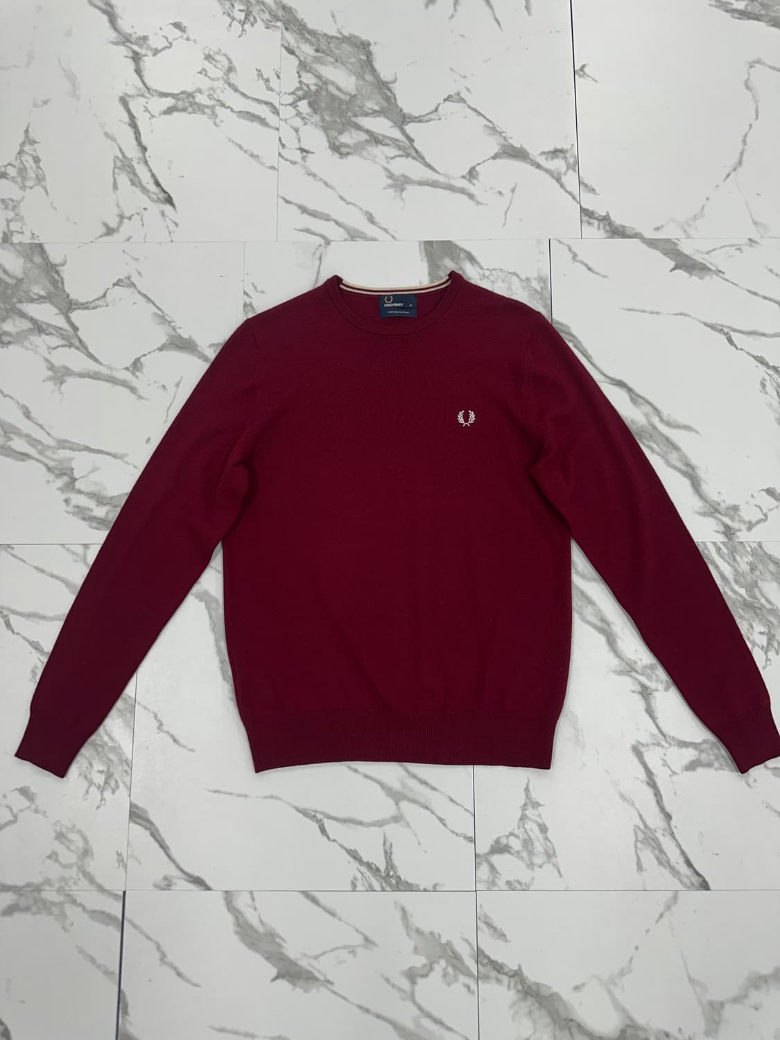 프레드페리 메리노울 니트 상품이미지1