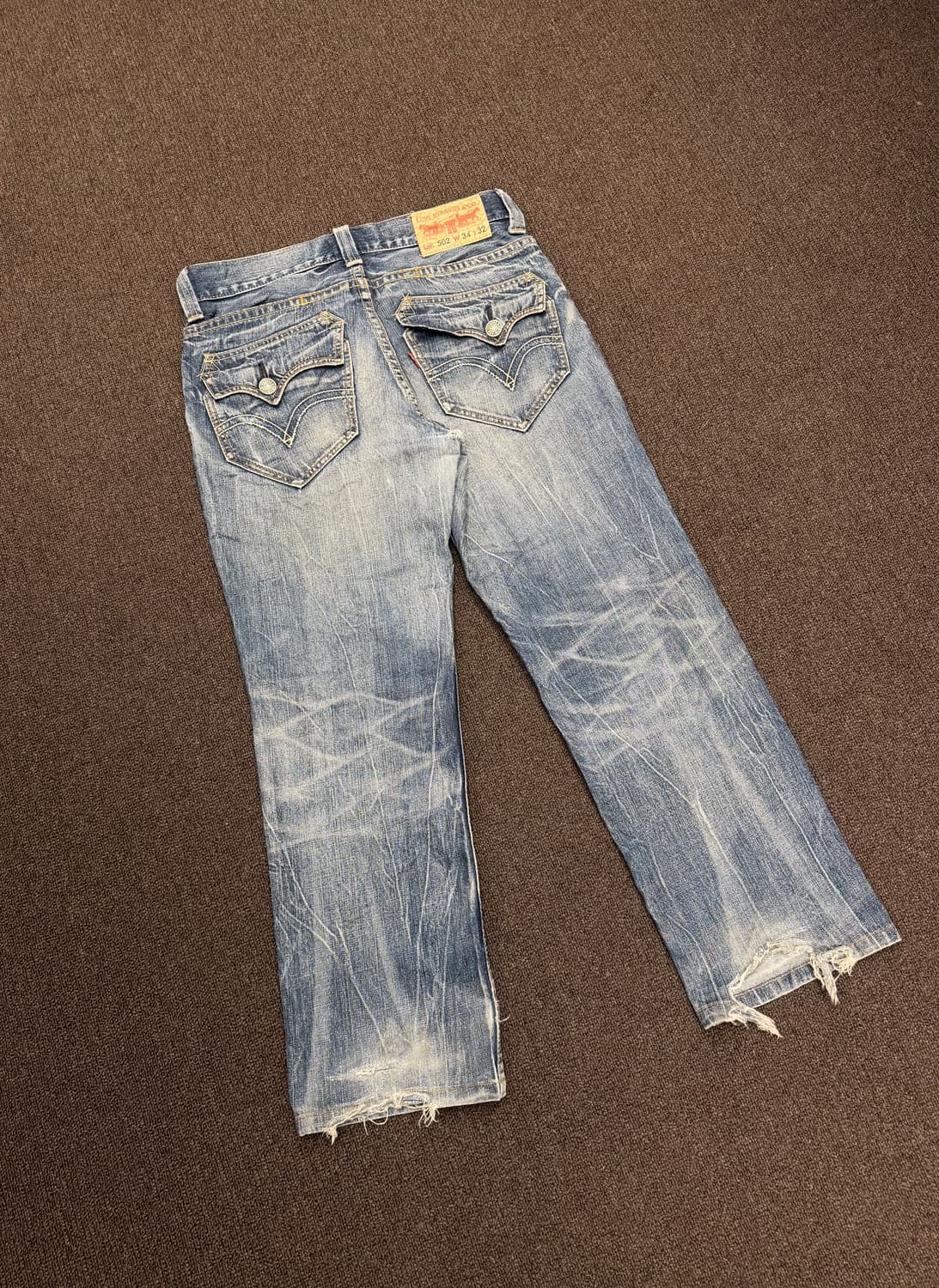 34)리바이스 502 빈티지 워싱 데님팬츠 상품이미지3