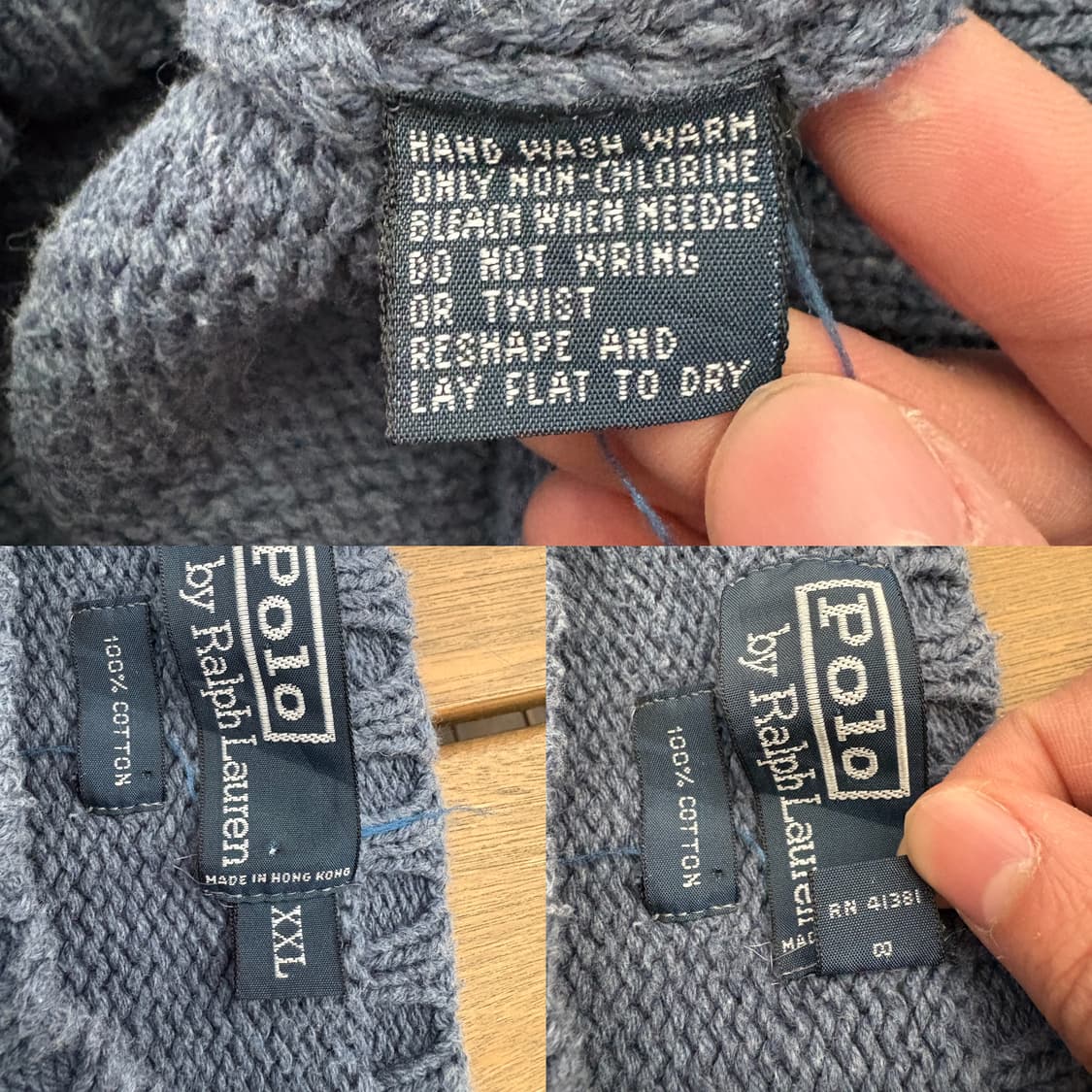 90s Hong Kong 폴로 랄프로렌 코튼 니트 상품이미지10