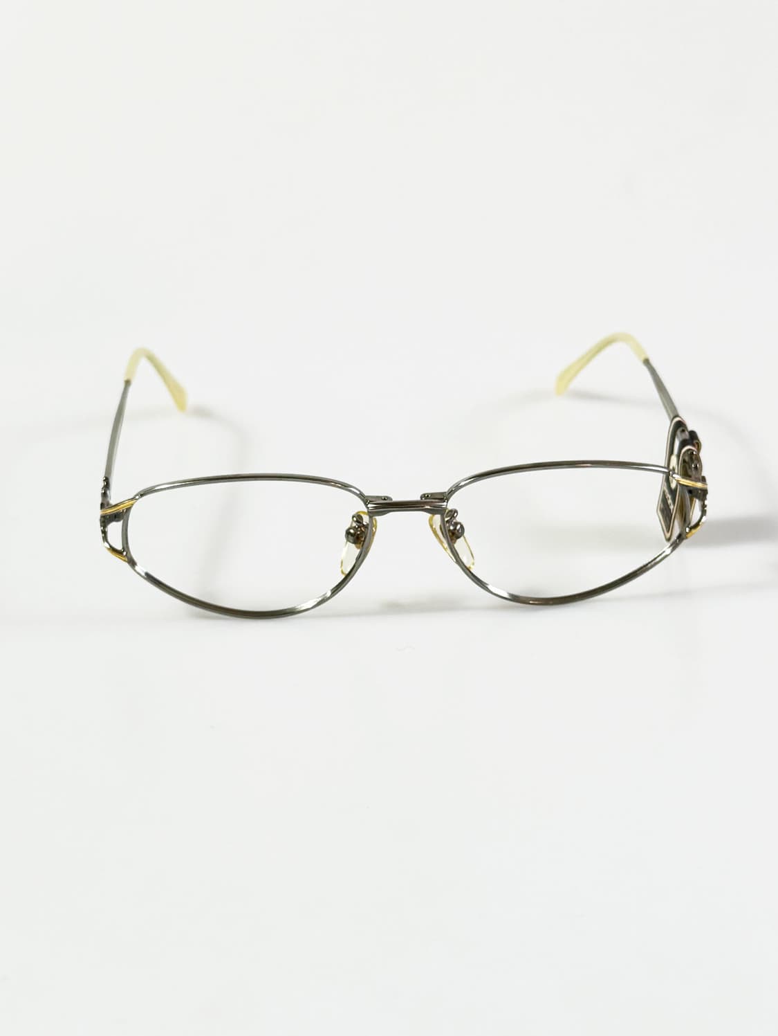 90s REDOX 슬림 오벌 메탈 프레임 빈티지 안경 상품이미지1