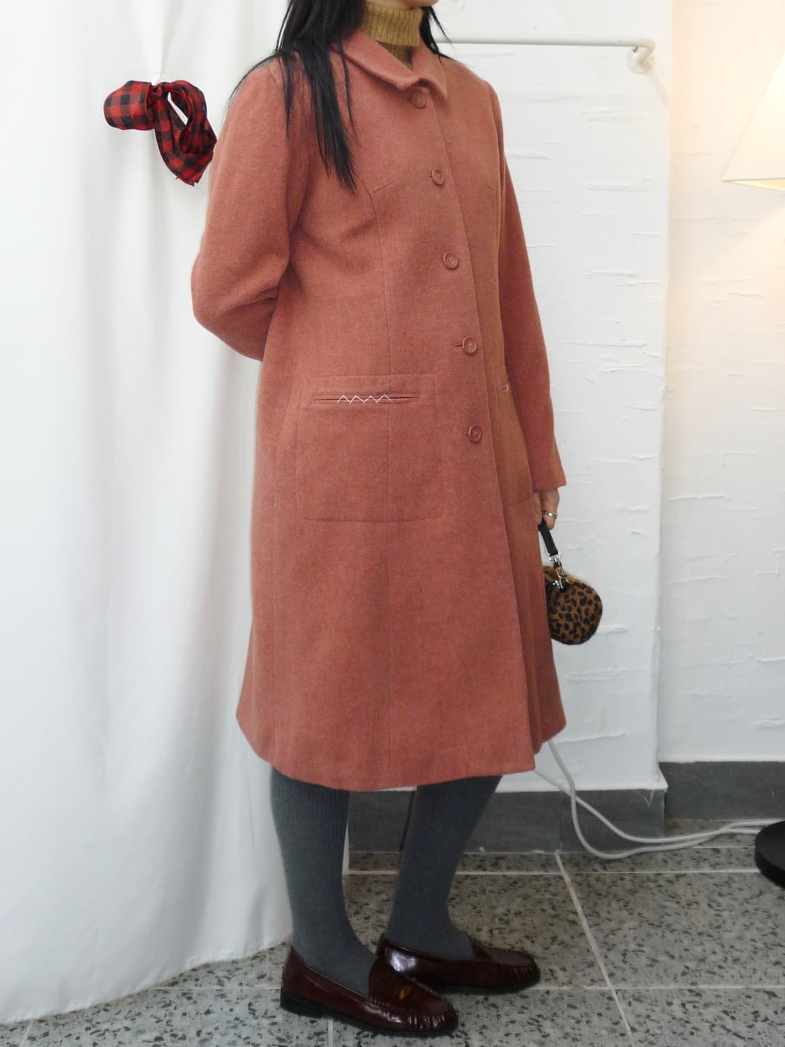 dusty rose coat 상품이미지3