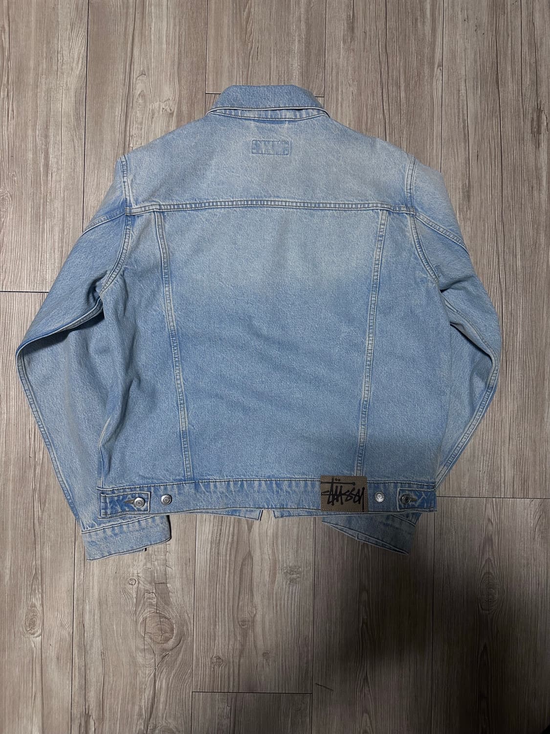 스투시 데님 트러커 자켓 라이트 워시 L 상품이미지5