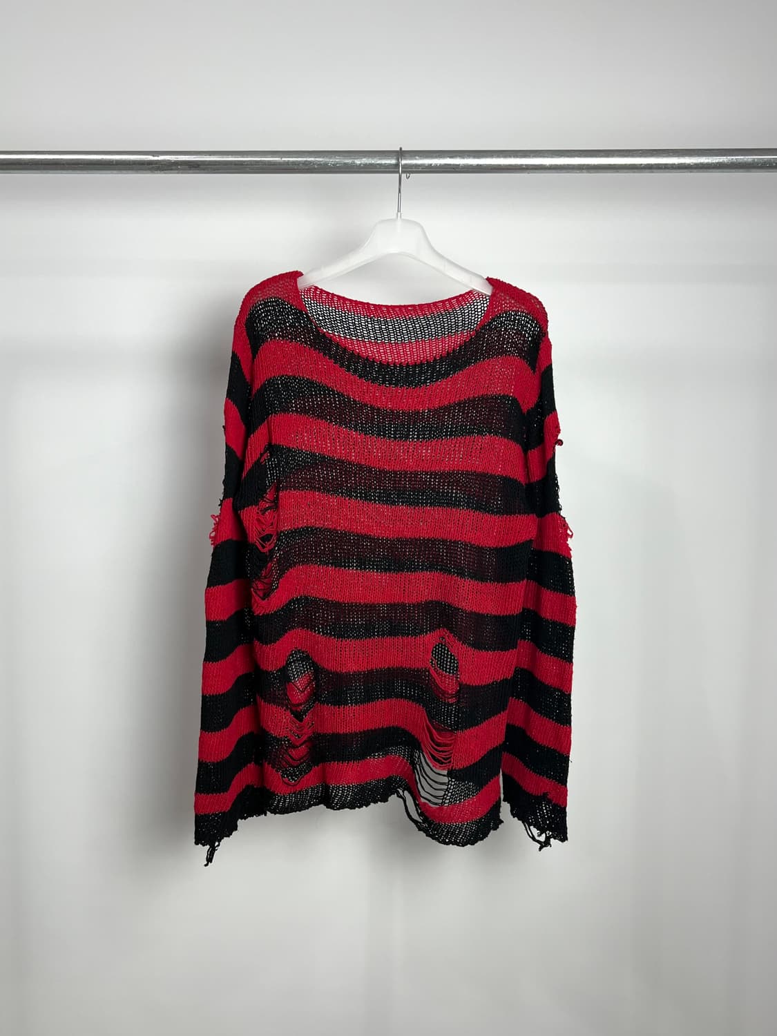 빈티지 스트라이프 데미지 니트  상품이미지1