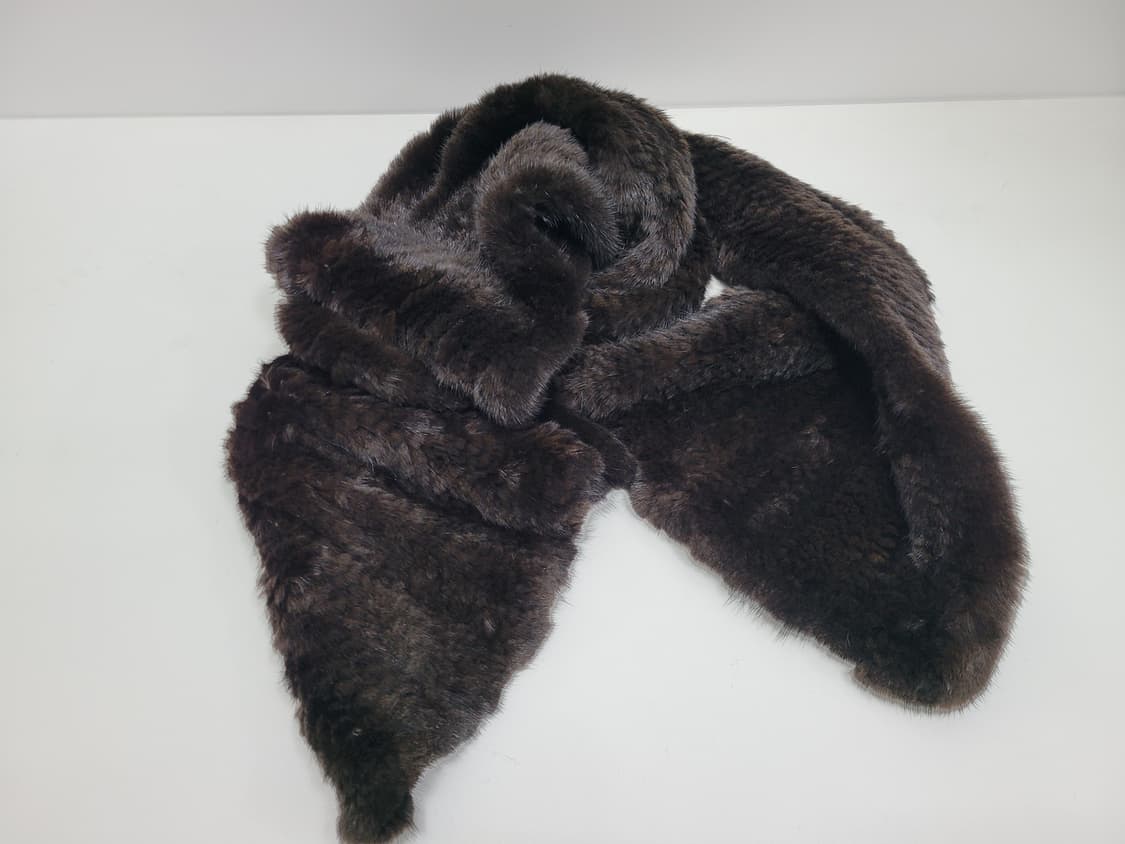 천연 밍크 머플러 / 총장 170 다크브라운  상품이미지3