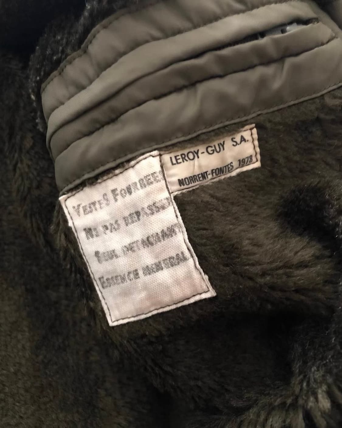 1970's 프랑스 헌병대(GENDARMERIE) 빈티지 라이너 자켓 상품이미지6