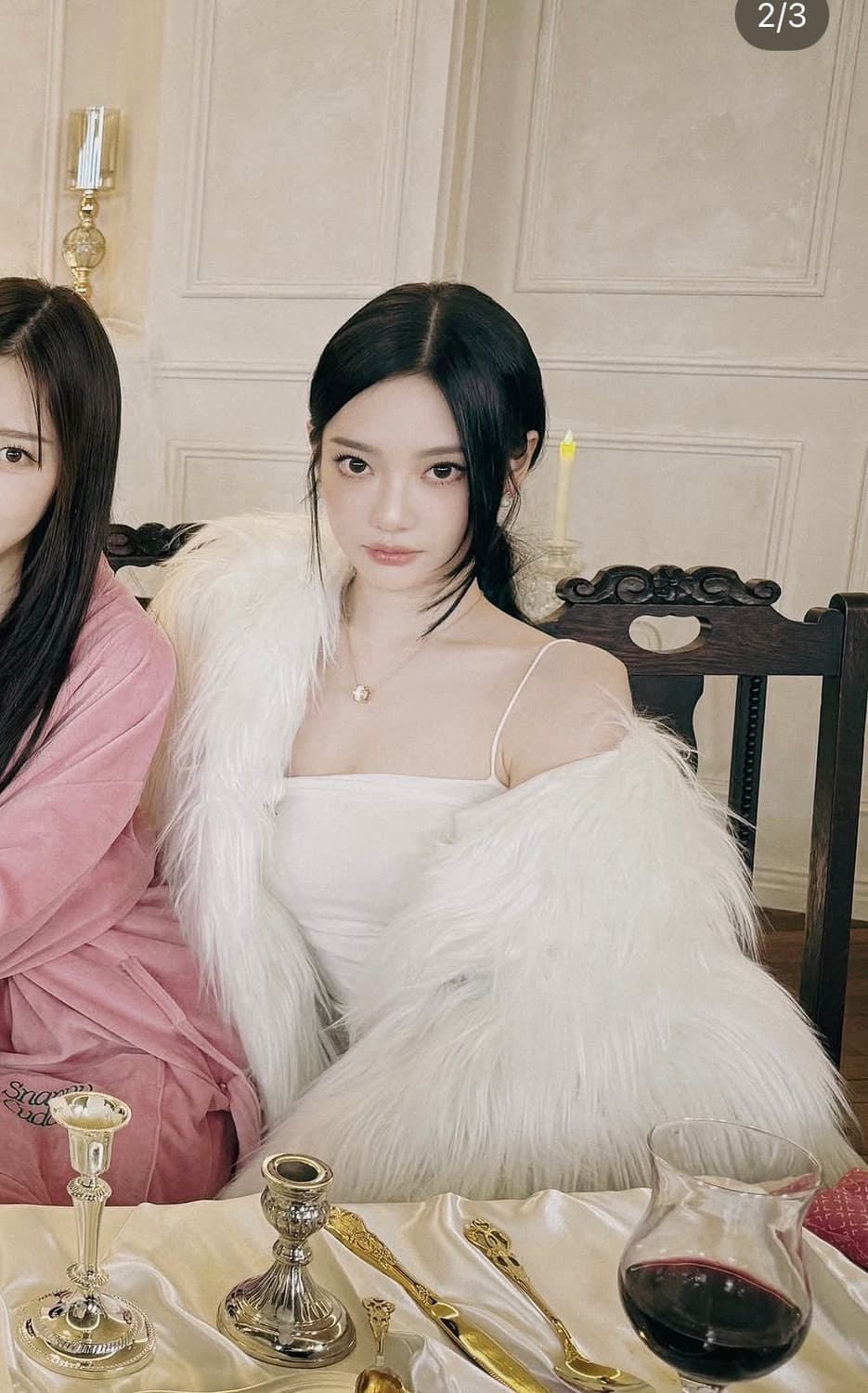 kilo 카일로 퍼자켓 닝닝 퍼자켓 롱헤어 그레이 퍼자켓  상품이미지1