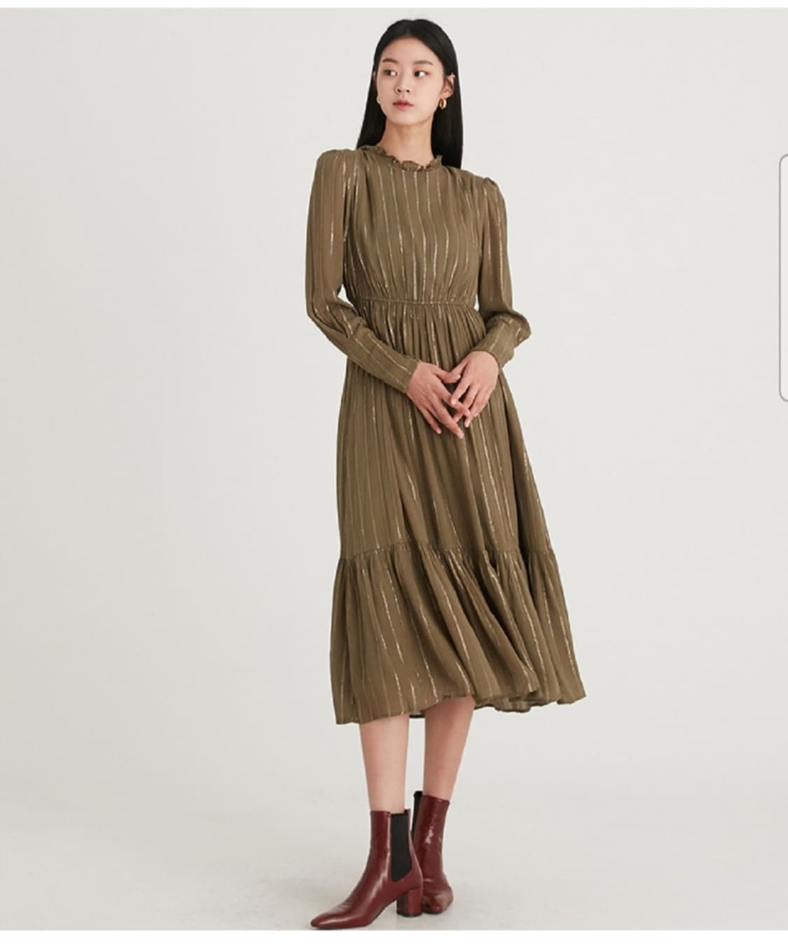 (새상품)LAP 프릴 롱원피스55 상품이미지6