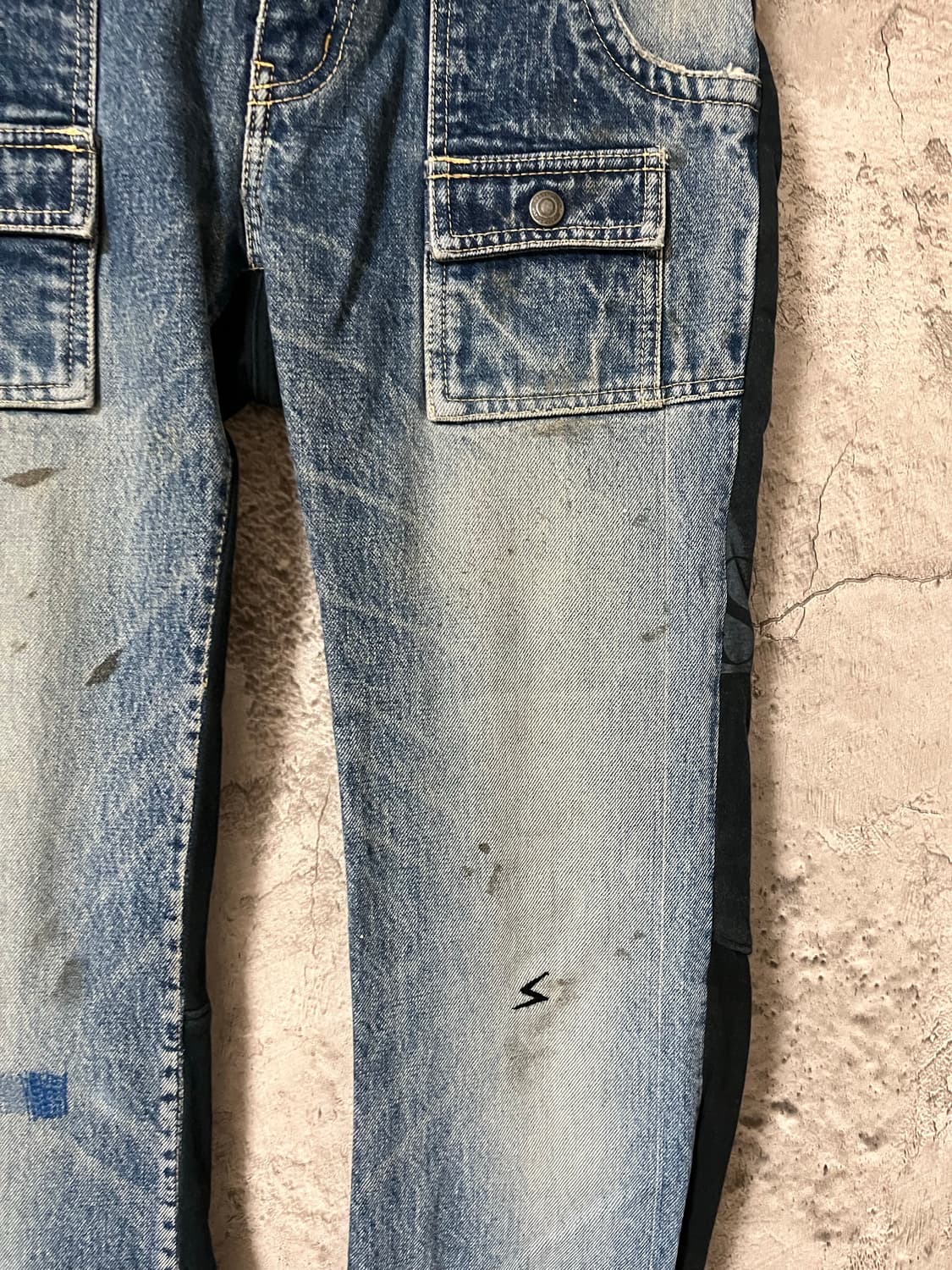 언더커버 06SS T기 klaus 칼루스 하이브리드 데님 상품이미지4