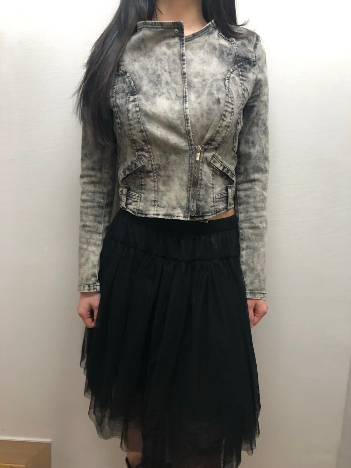 빈티지 그레이 데님 워싱 자켓 상품이미지8