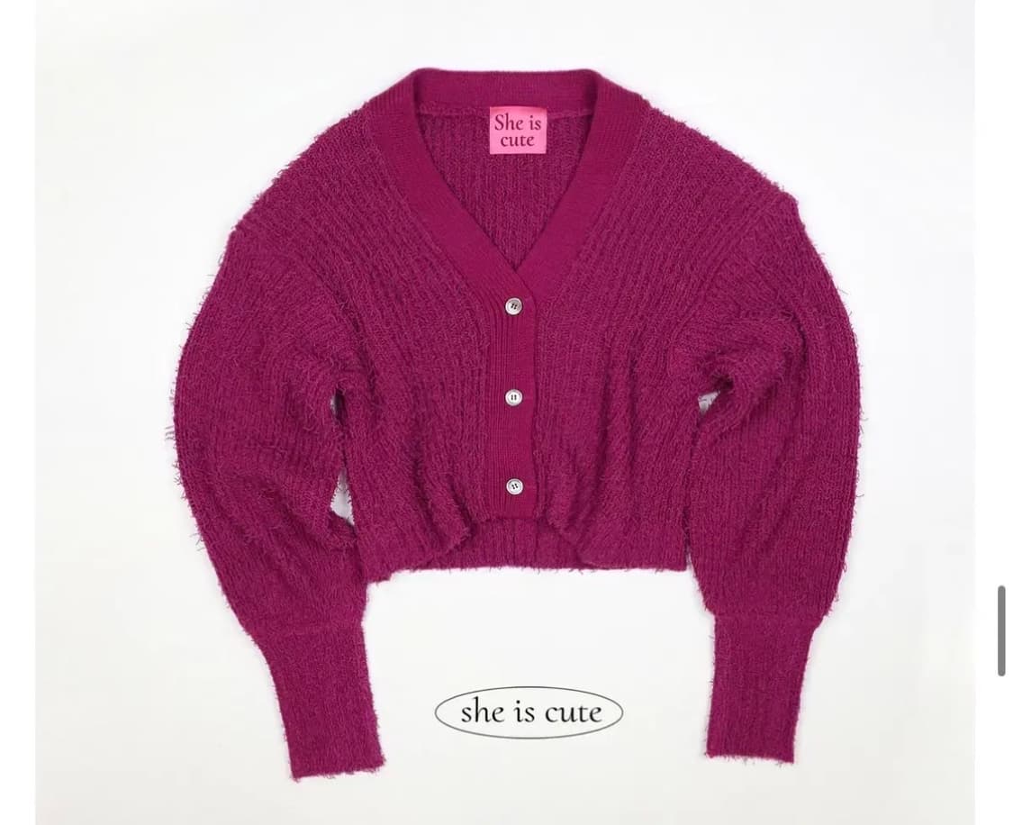 쉬이즈큐트 플러피 가디건 상품이미지3