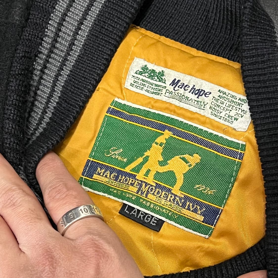  맥호프 레더 바시티 자켓 y14565 상품이미지7