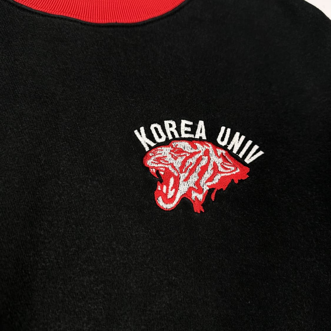 90s 나이키 올드스쿨 고려대 모크넥 맨투맨 블랙 2XL 상품이미지5