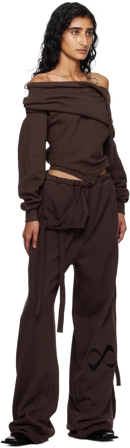 [M]오토링거 25fw SLOUCHY 오프숄더 니트/브라운 상품이미지4