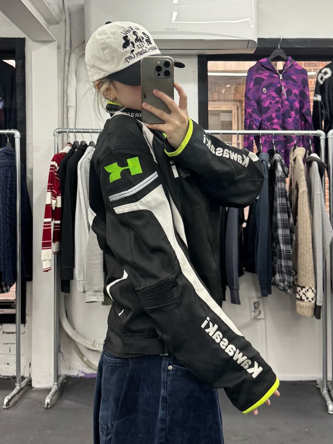 가와사키 레이싱 바이커 자켓 상품이미지4