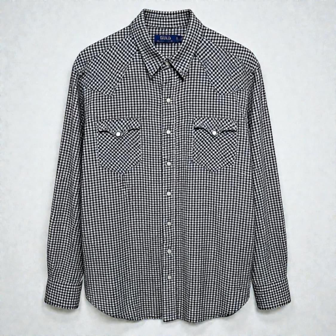 XL)POLO 폴로 랄프로렌 깅엄체크 웨스턴 긴팔 셔츠 상품이미지1