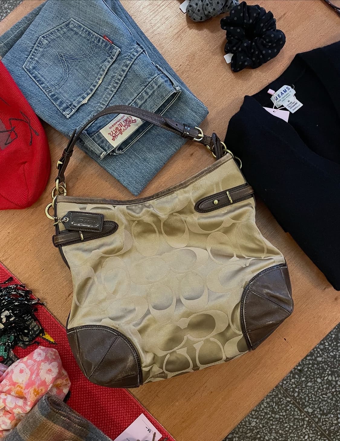 코치 시그니처 자카드 호보백 [무배] 상품이미지6