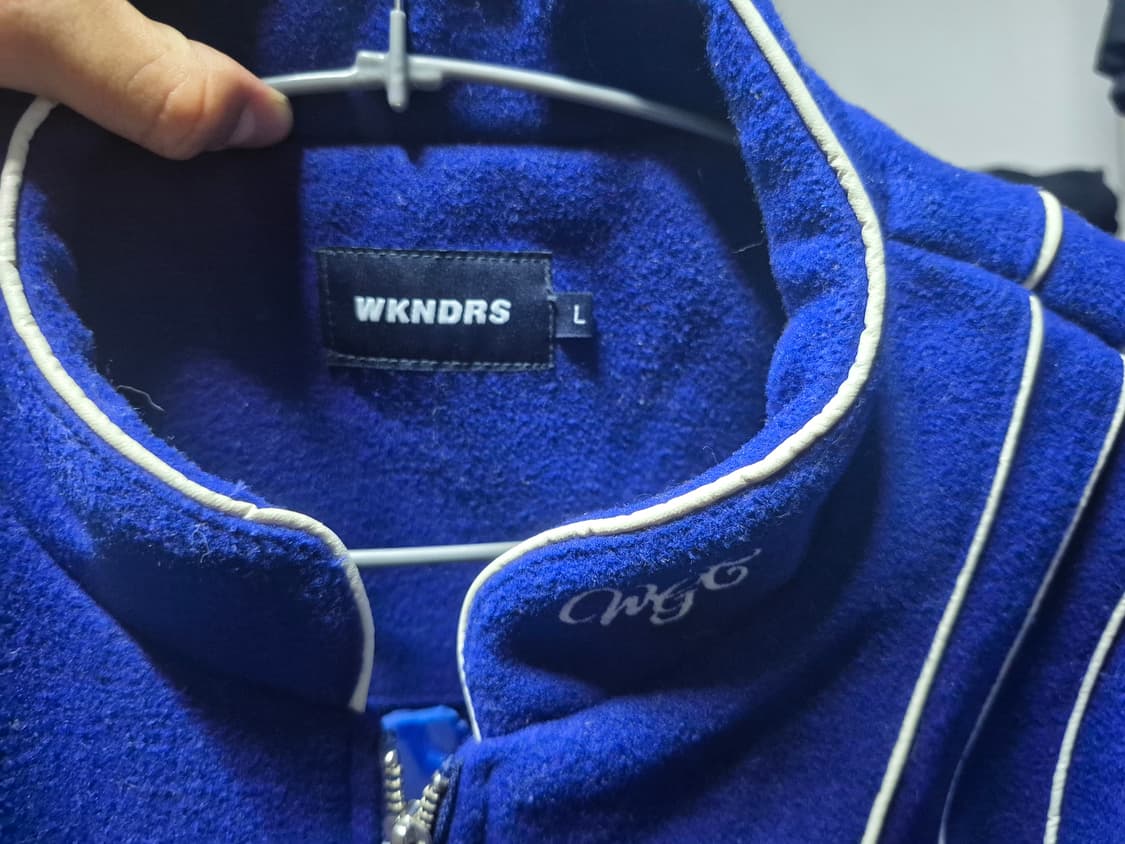 위캔더스 파이프 울 바시티 자켓 L 상품이미지2