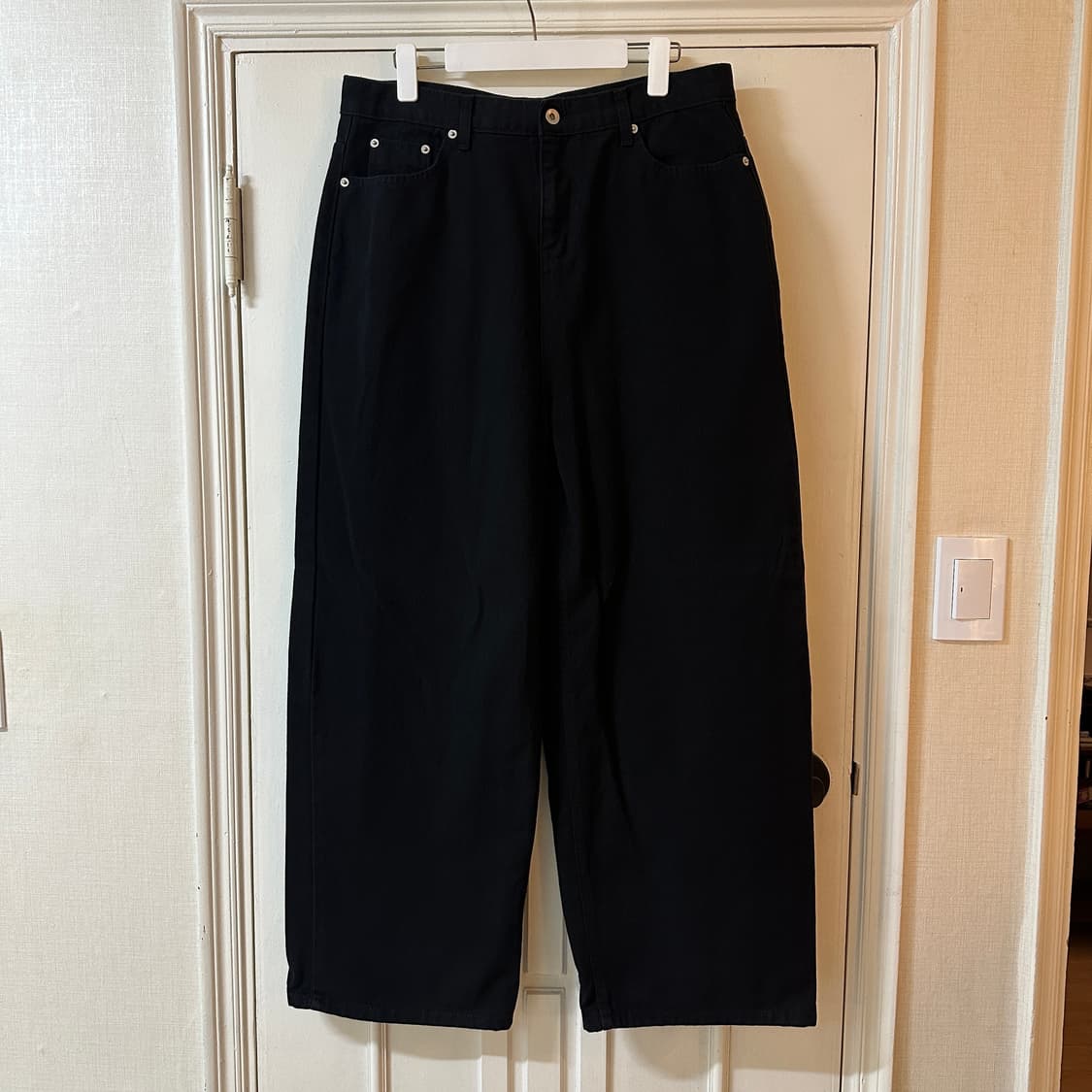 블랙업 미런 와이드 코튼 팬츠 상품이미지3