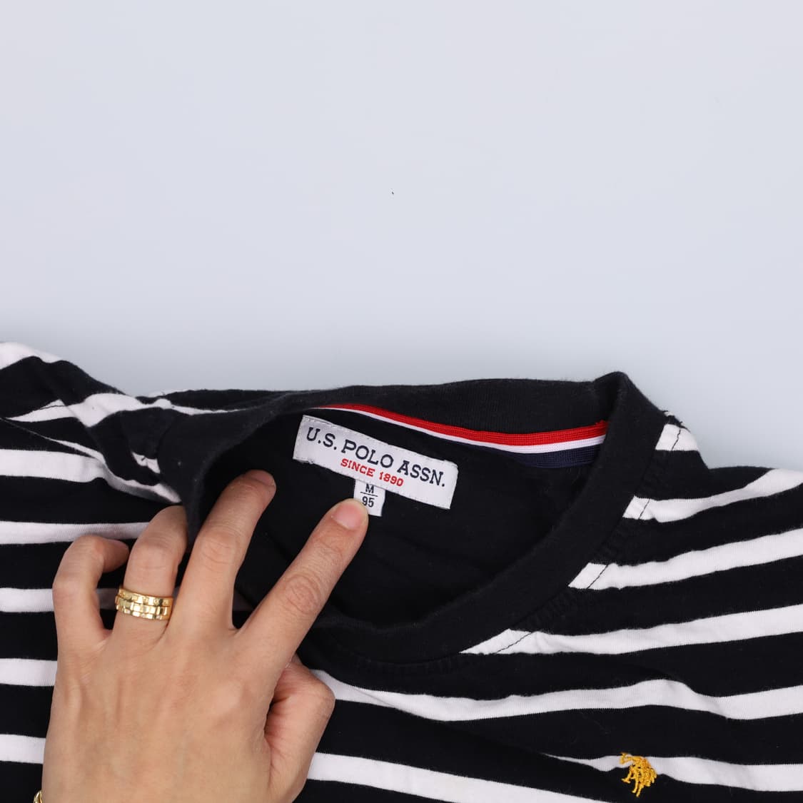 M US폴로 스트라이프 반팔 0409H1 상품이미지3