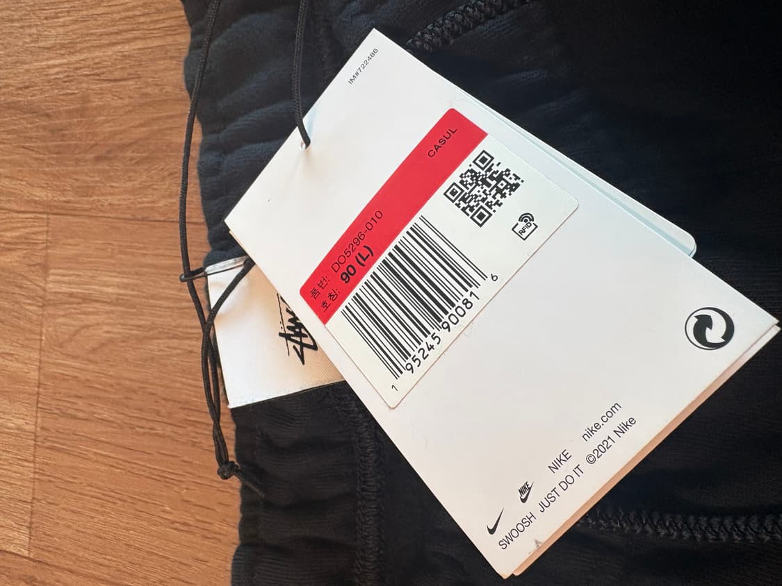 새상품) 나이키 스투시 스웻팬츠 블랙 L (큼) 상품이미지2