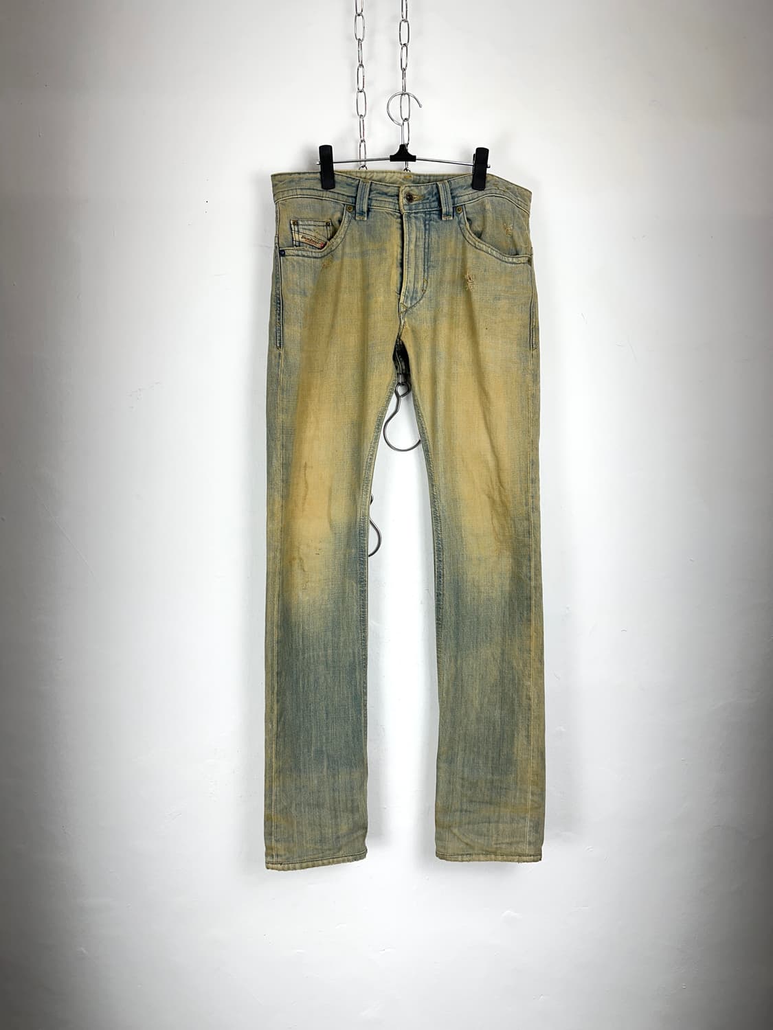 Diesel Washed Slim Straight Denim Pants 상품이미지4