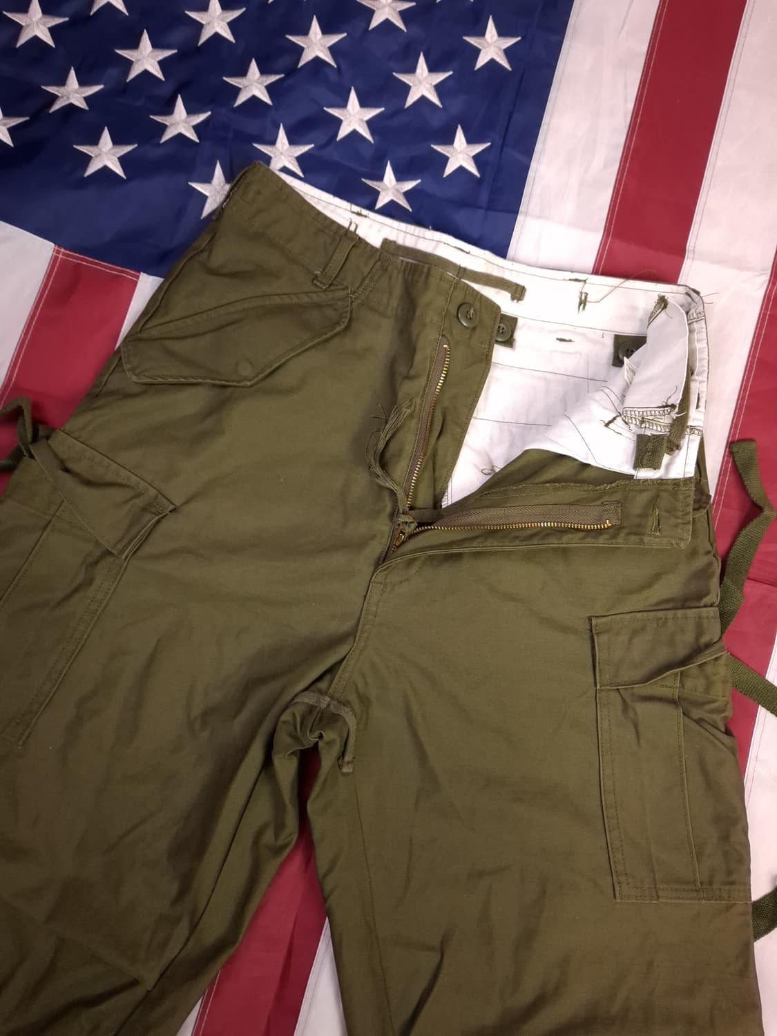 새제품급 오리지날 YMCL 미군 복각 M-65 카고바지 상품이미지2