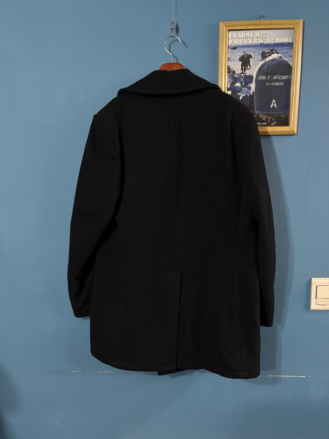 90's USN 6 Button Pea overcoat. 상품이미지10