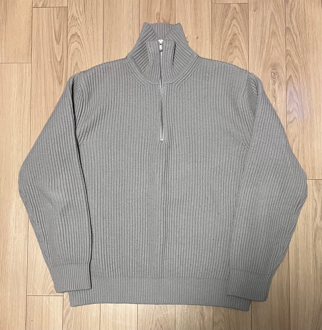 인더로우 하프집업 니트 3 상품이미지1