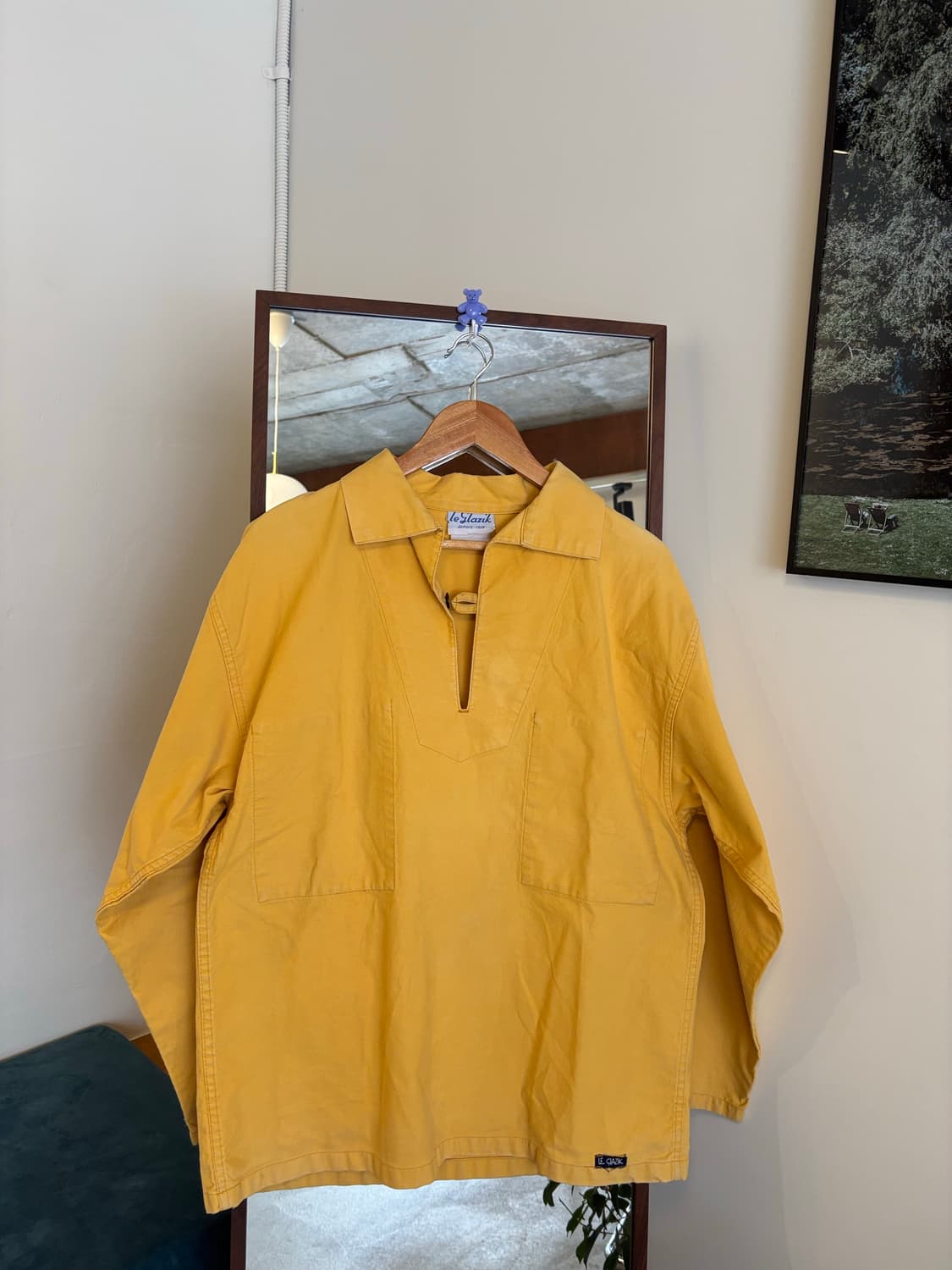 르 라지크 LE CHAZIK 옐로우 셔츠 상품이미지1