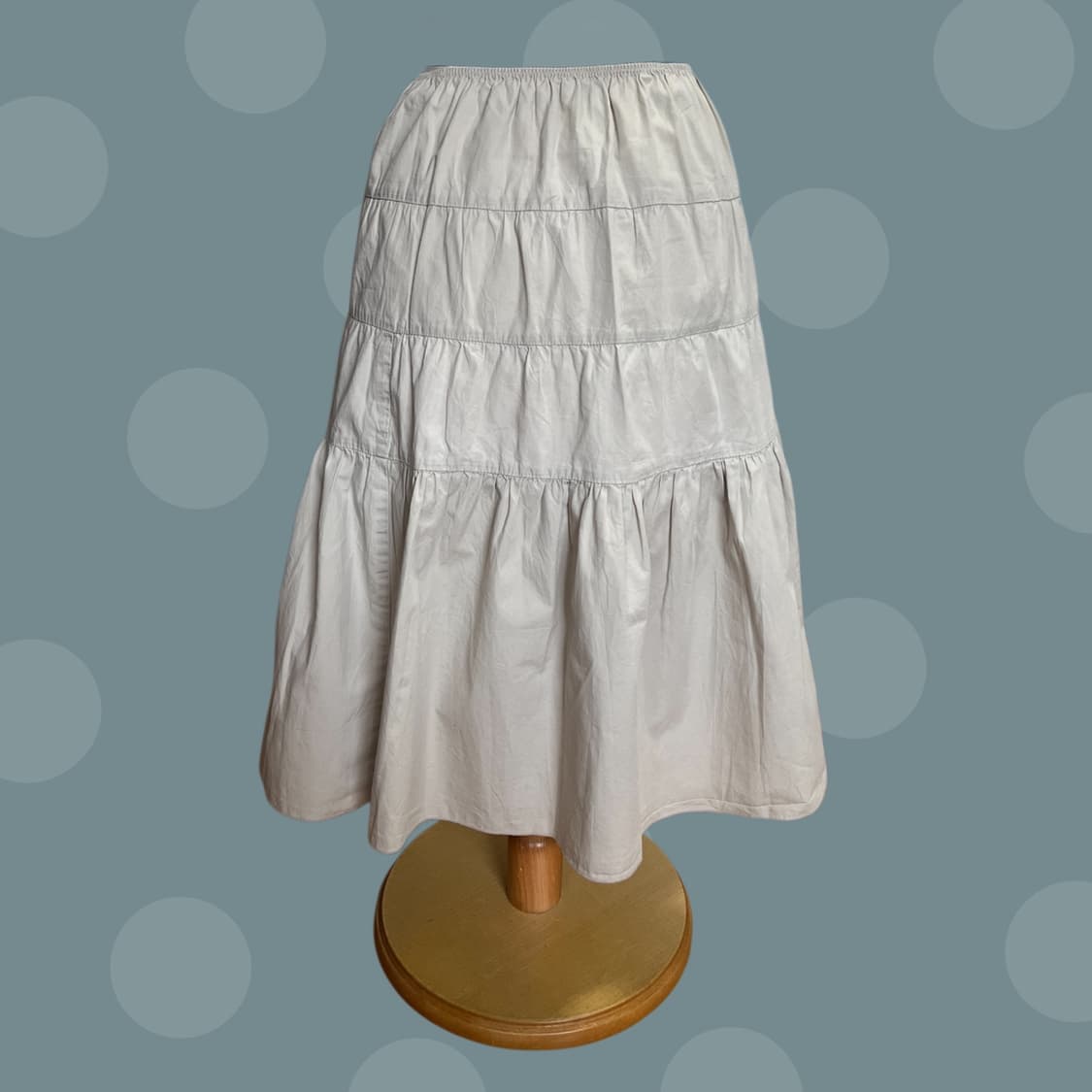 모리걸 빈티지 베이지 캉캉 스커트 상품이미지3