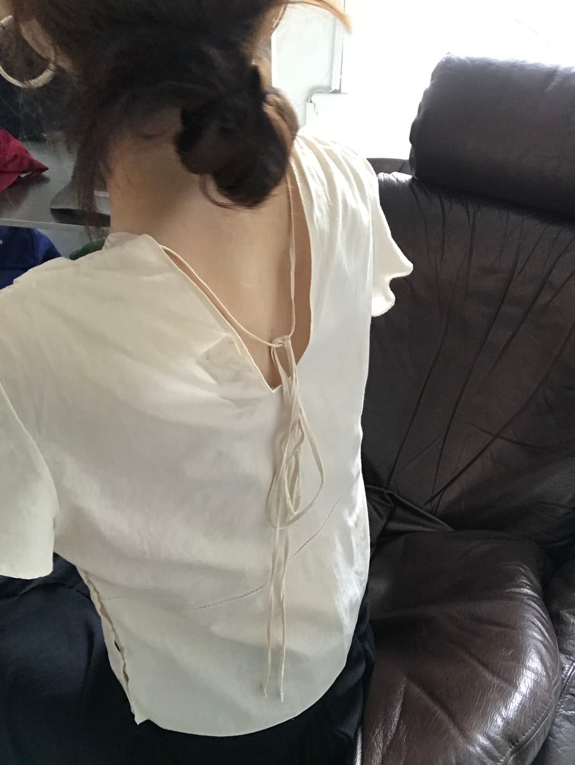 v-neck cotton blouse 상품이미지5