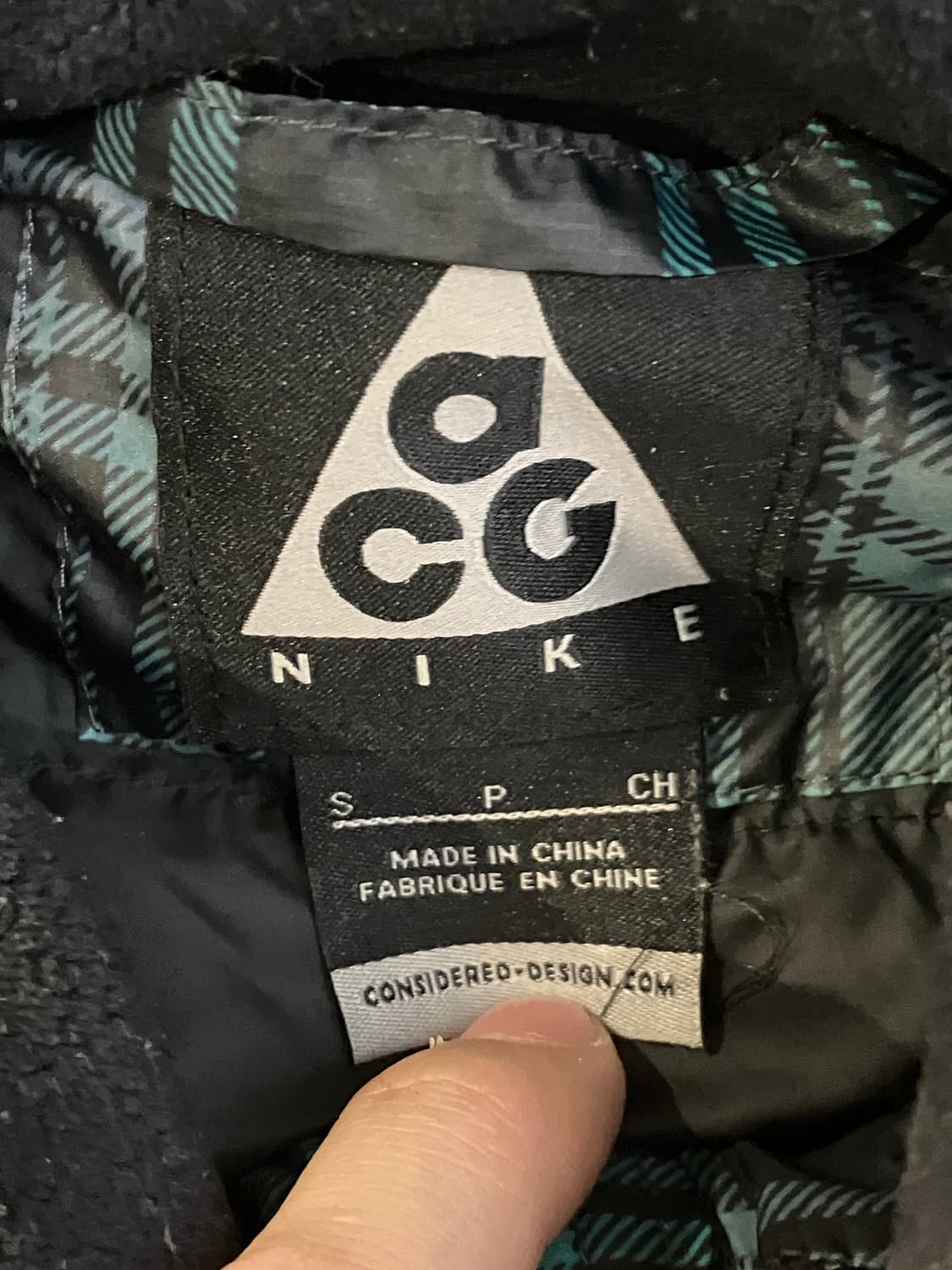 00s 나이키 ACG 타탄체크 800필 다운패딩 상품이미지6