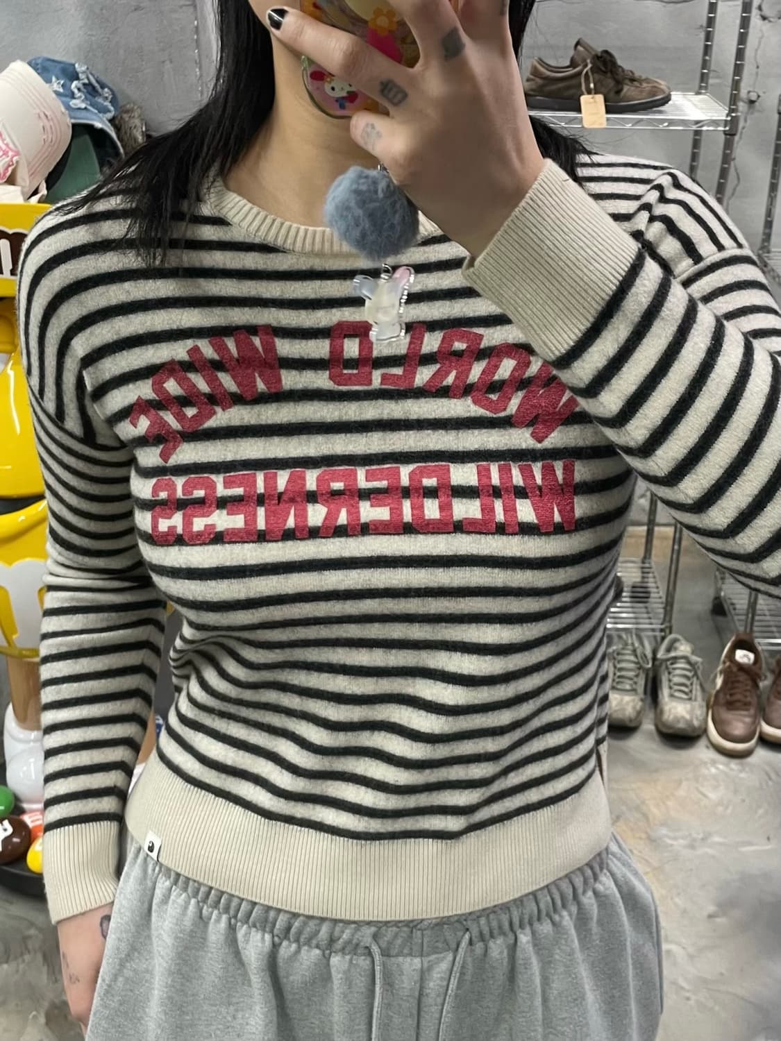 칼하트 스펠아웃 스트라이프 니트 상품이미지7