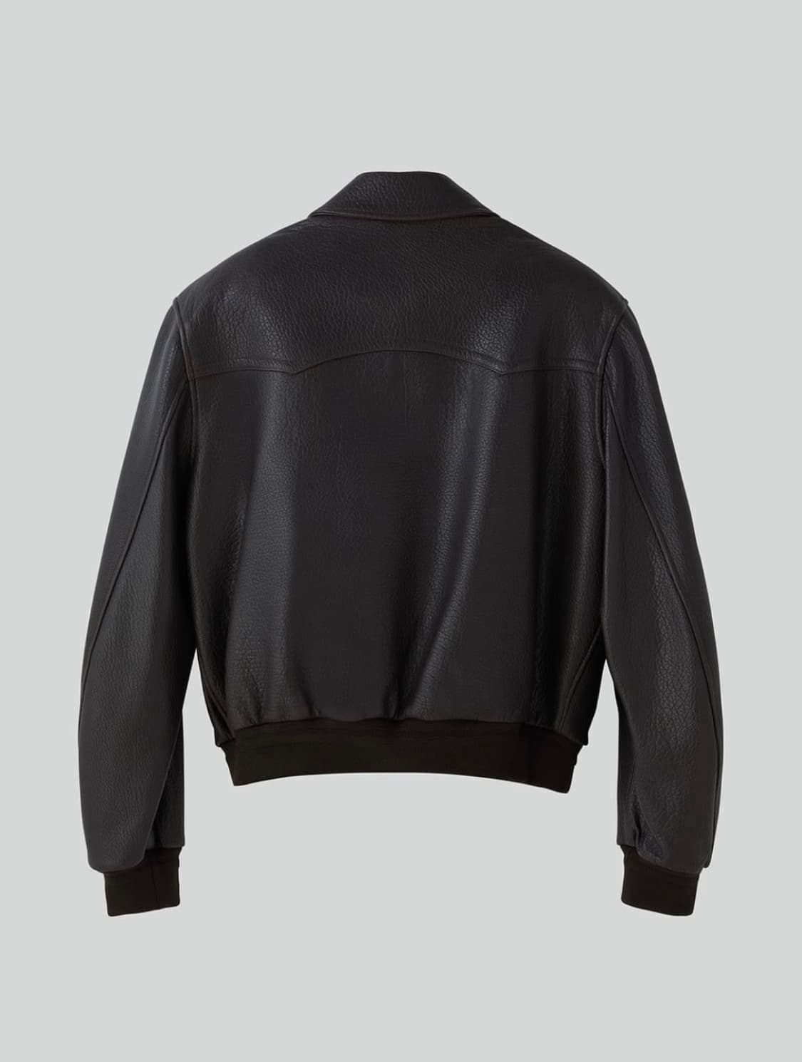 RECTO [XL] 렉토 벤 슈렁큰 램 레더 가죽 자켓 다크 브라운 상품이미지7