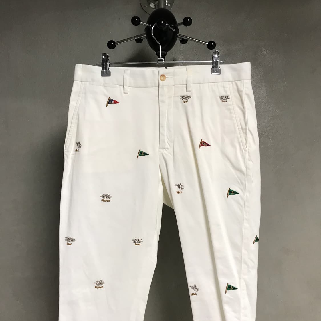 폴로 랄프로렌 멀티 자수 치노 팬츠 화이트 6(W) 상품이미지2