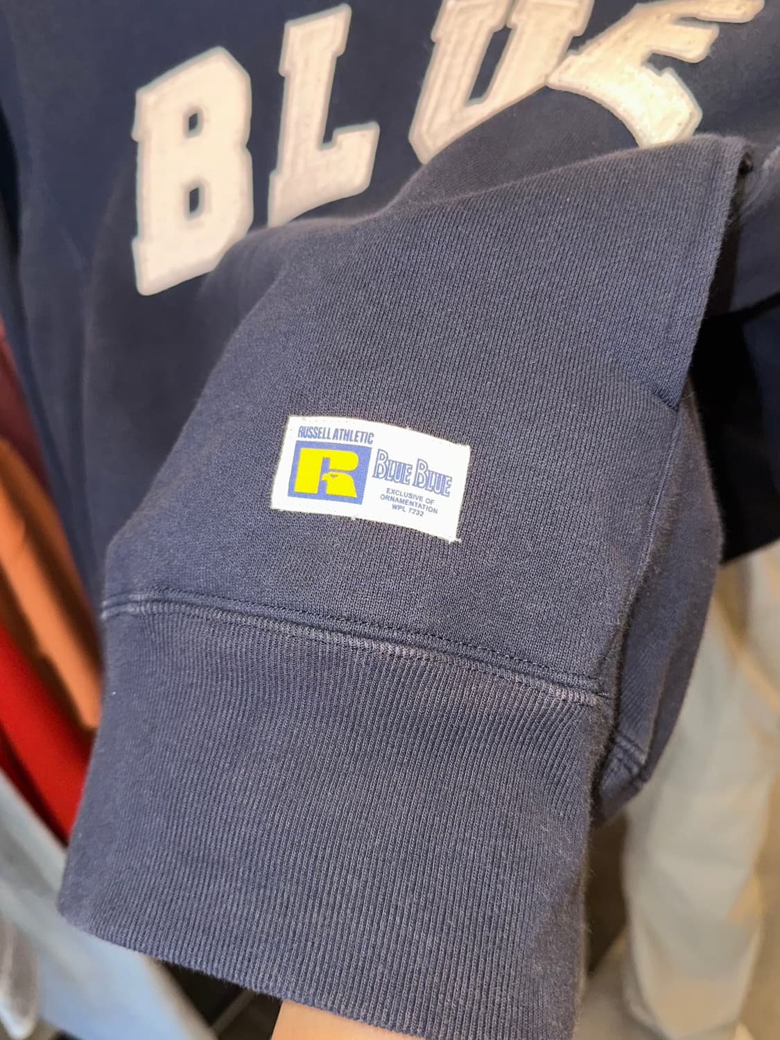 Russell X Blue Blue logo reverse sweat 상품이미지5
