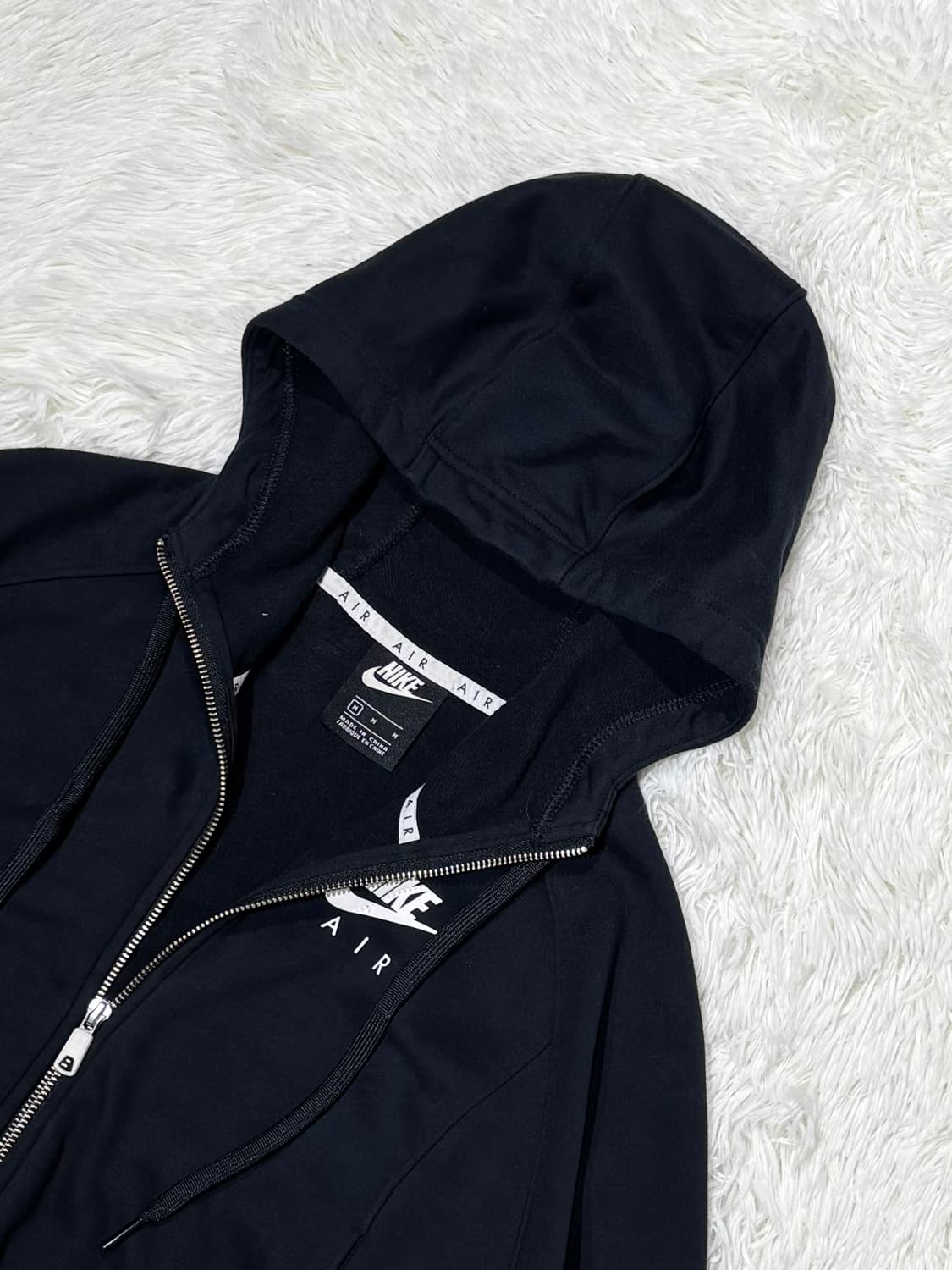 나이키 AIR 블랙 크롭 후드집업 상품이미지4