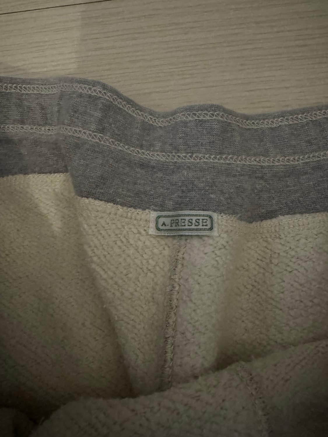 (3)아프레쎄 빈티지 스웻팬츠 그레이 상품이미지3