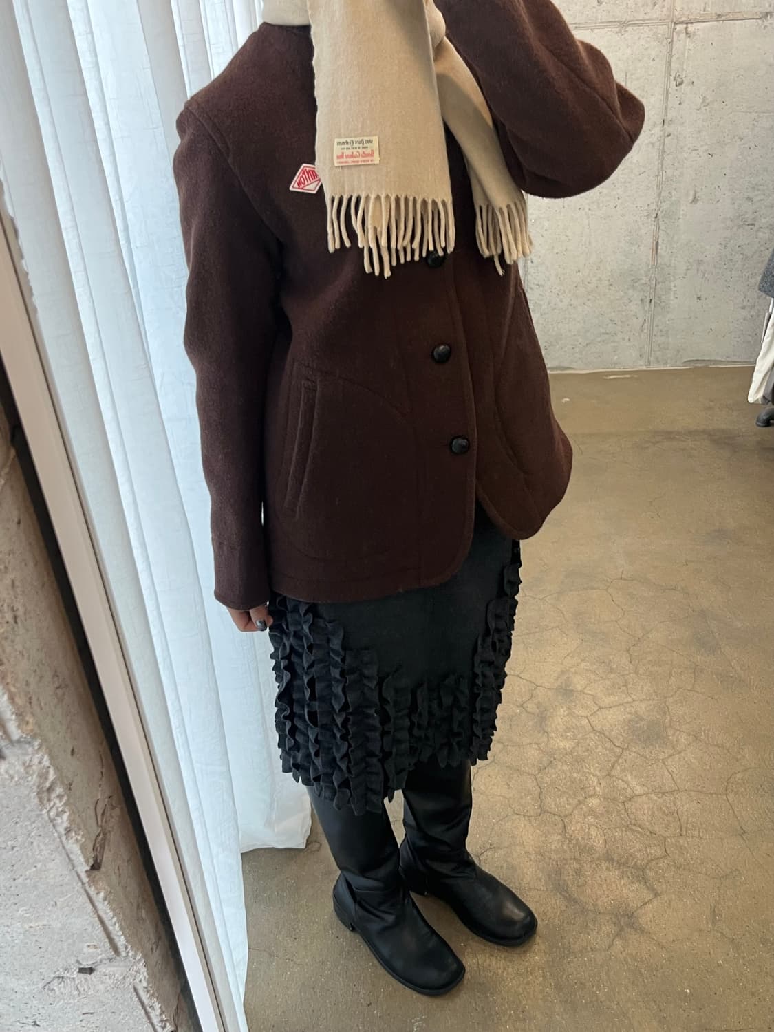 BENNETTS 캐시미어 하우스 머플러 made in SCOTLAND 상품이미지8