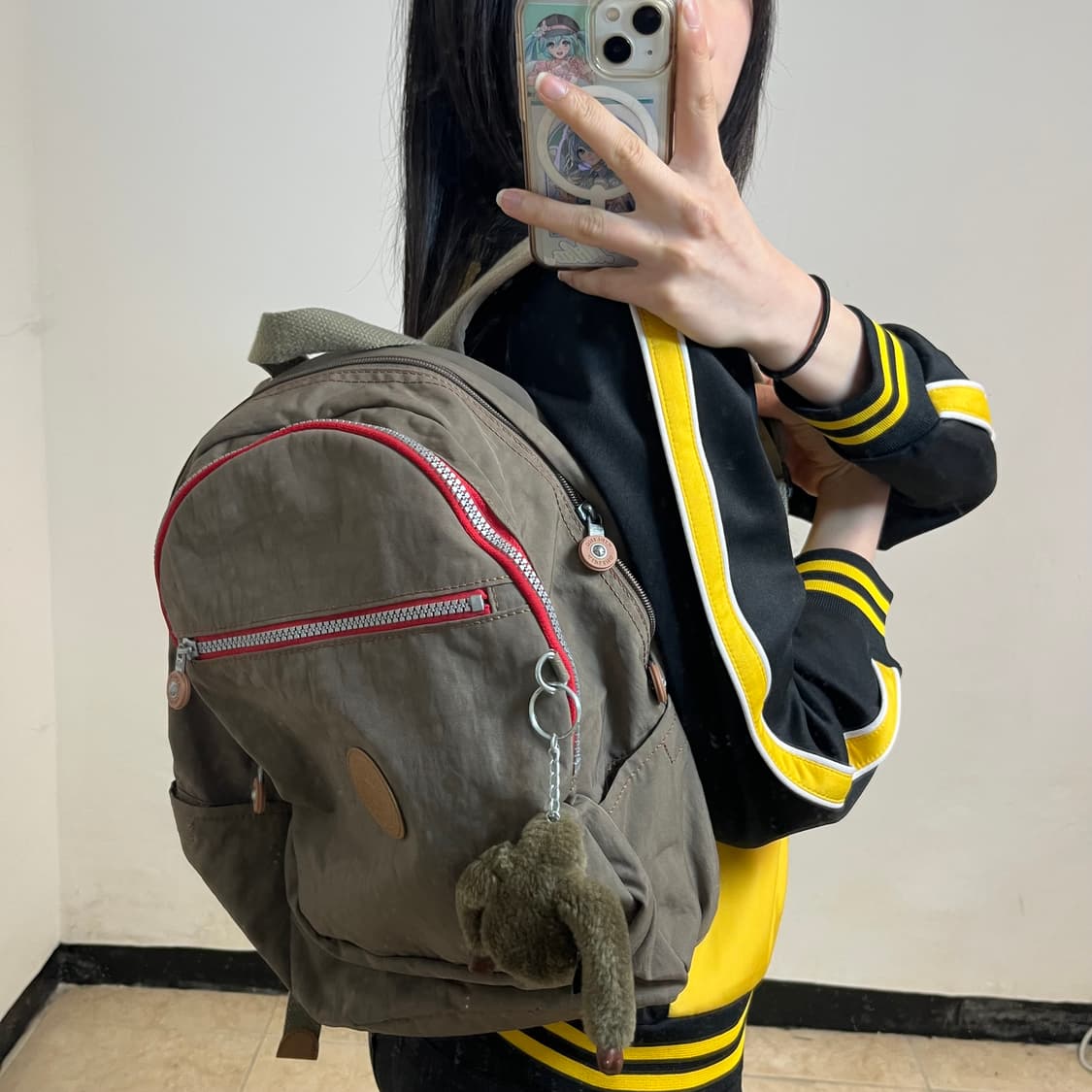 Kipling brown backpack 상품이미지2