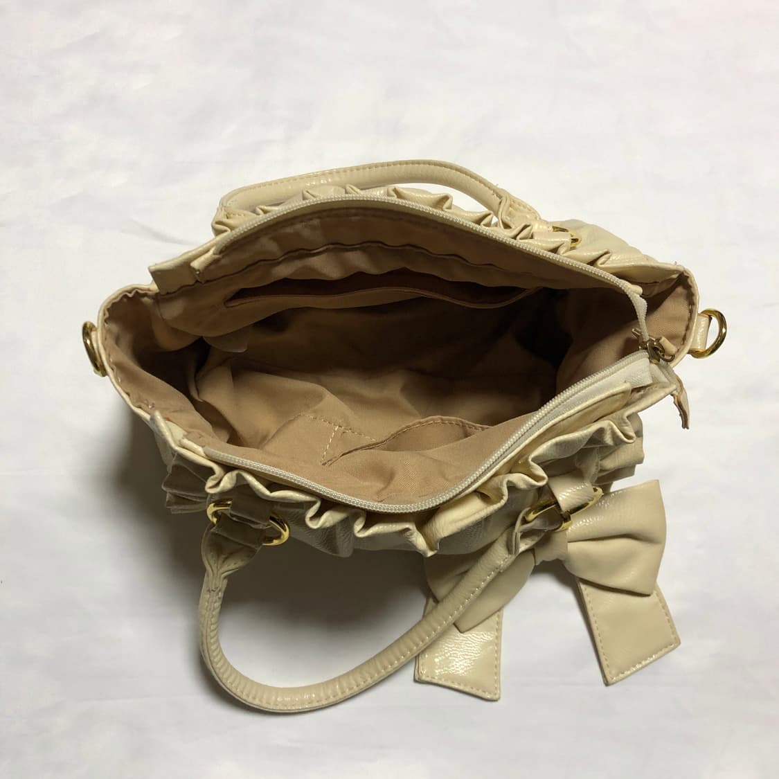 리본 토드백 아이보리 상품이미지6