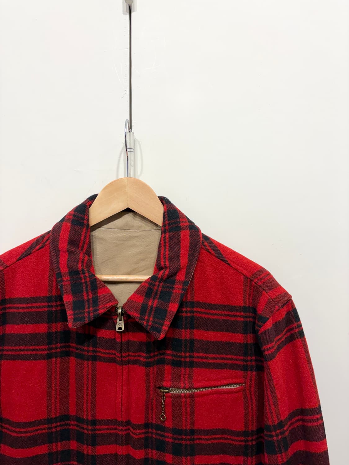 아메리칸 빈티지 울 체크 자켓 상품이미지3