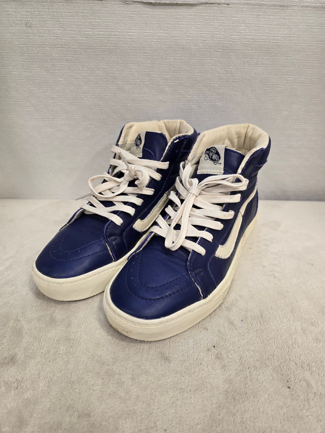 반스 네이비 가죽 하이탑 스니커즈 245~250 상품이미지1