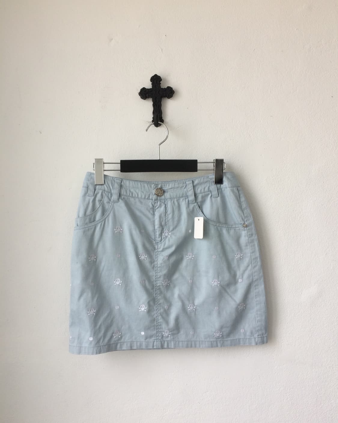 Skull pattern mini skirt 상품이미지1