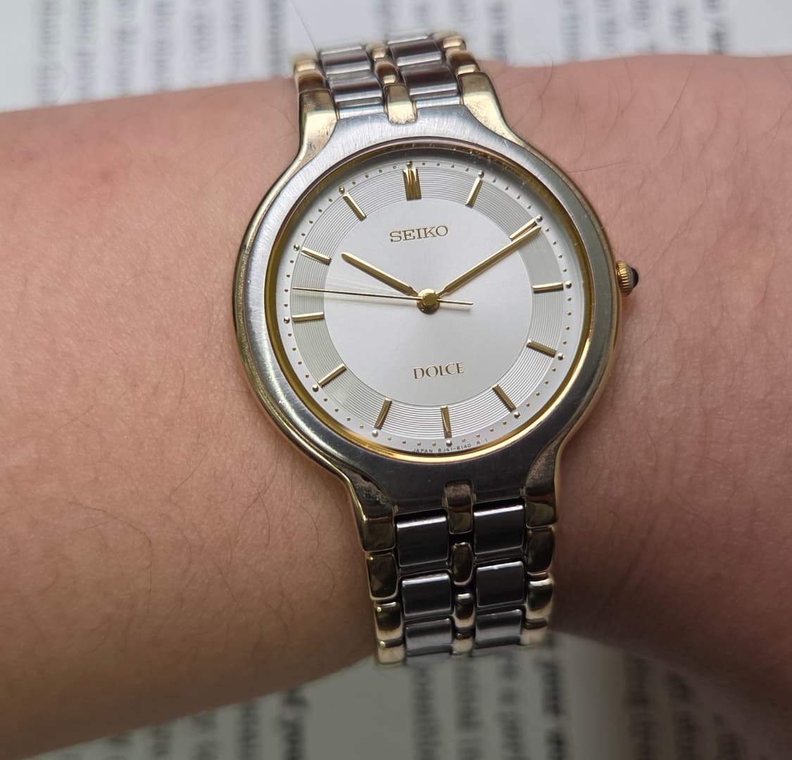 빈티지 세이코 돌체 오리지널 동심원 다이얼 슬림쿼츠 브레이슬릿 ver. 상품이미지8