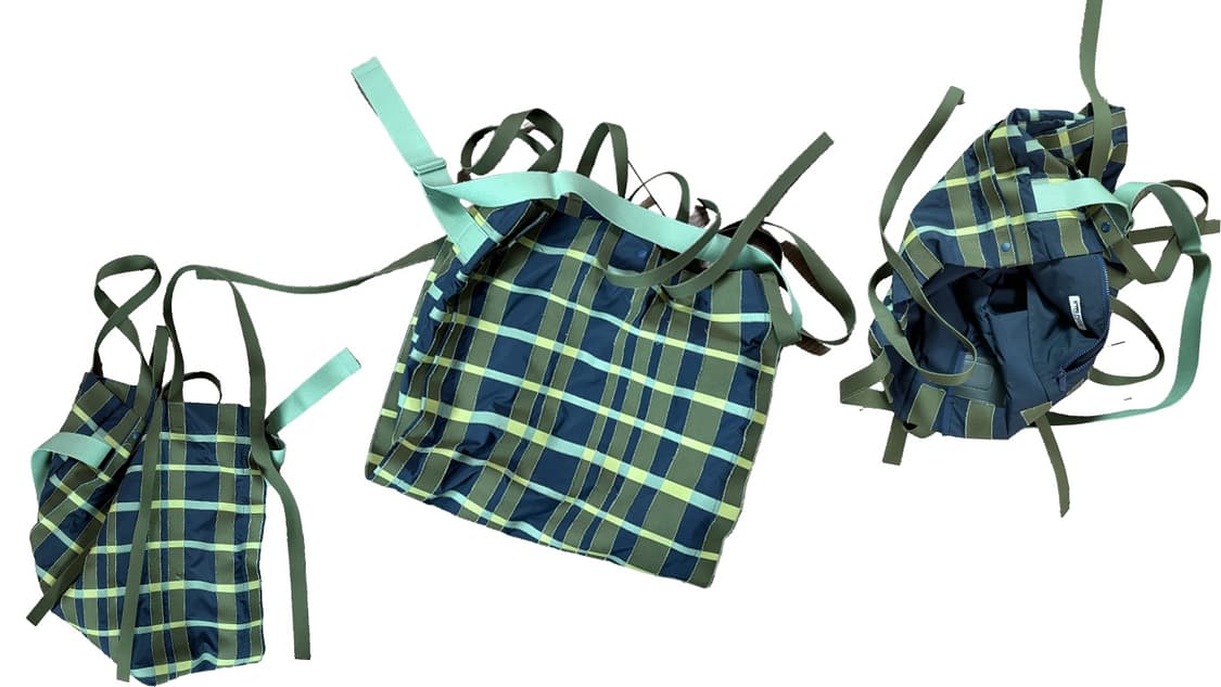 Issey miyake homme pliss plaid bag 25ss 상품이미지1