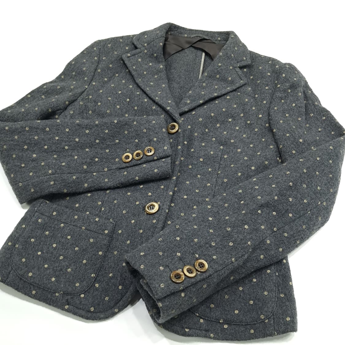 CN820W M 막스마라 위켄드 버진울 도트 자켓 상품이미지3