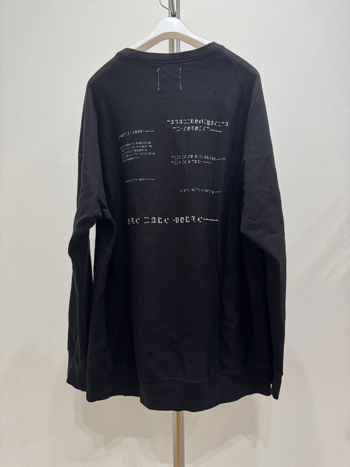 솔로이스트 21aw 오버사이즈 모스코드 크루넥 상품이미지4