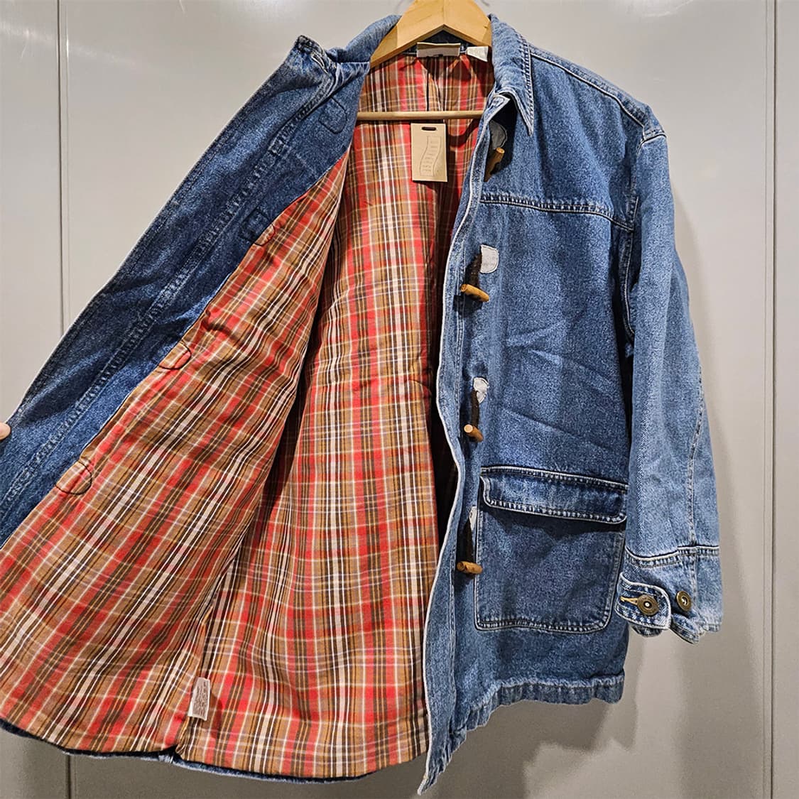 LIZ CLAIBORNE / 데님 더플 초어 아우터 자켓 (L) 상품이미지5